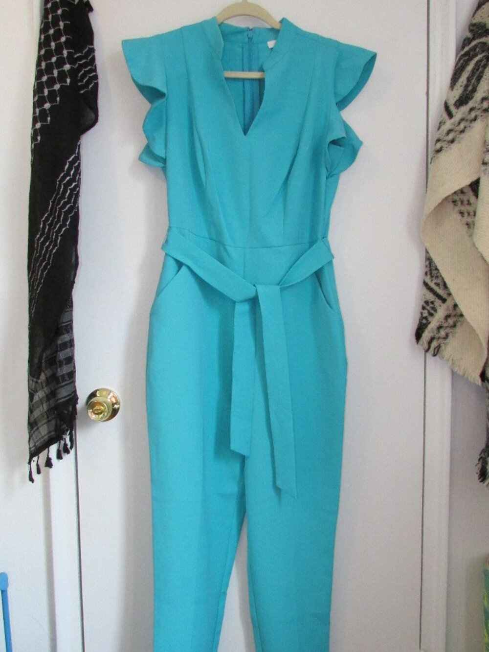 NY&Co Turquoise Jumpsuit